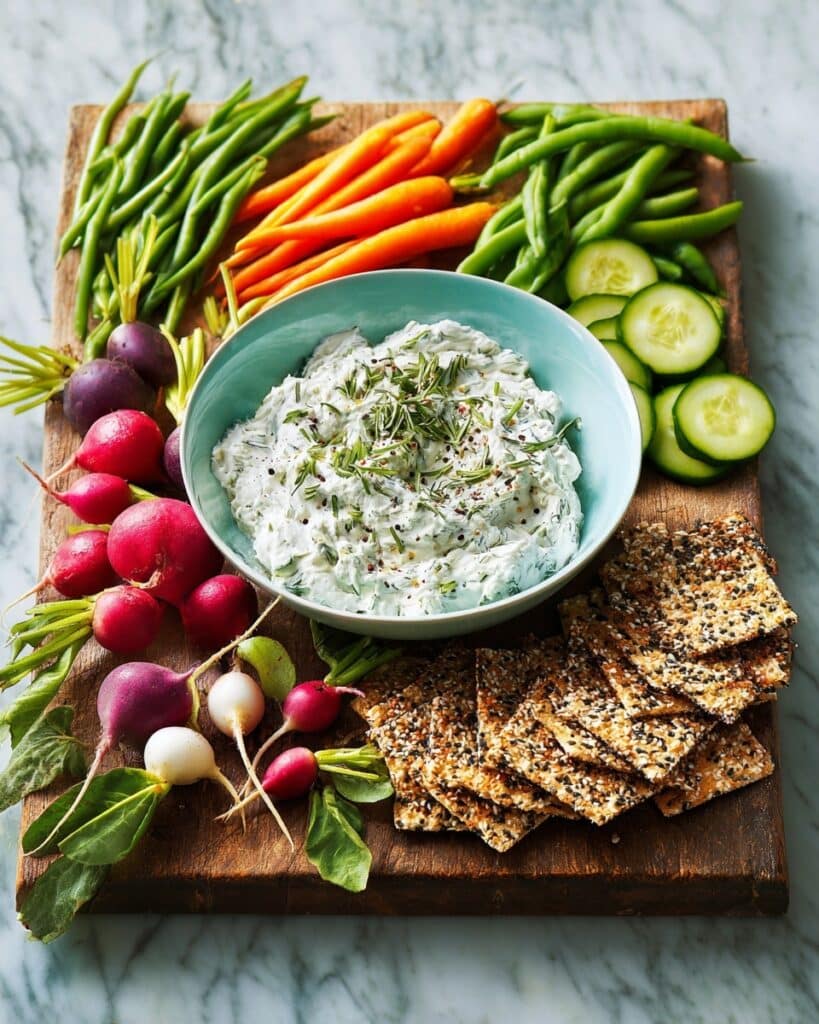 Dill Dip with Lemon and Fresh Herbs Recipe