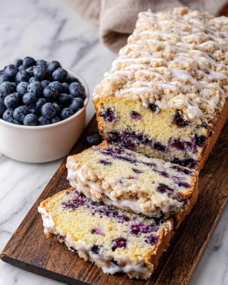 Sourdough Discard Blueberry Crumble Bread Recipe