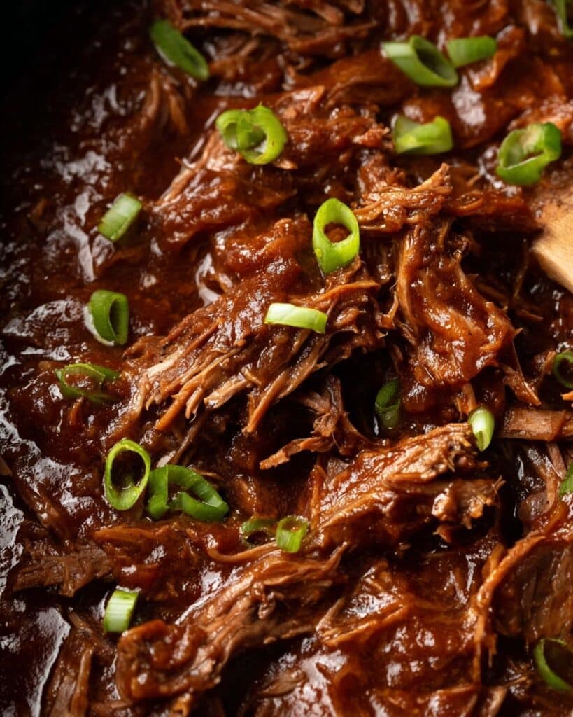 Easy Slow Cooker BBQ Pulled Beef Recipe