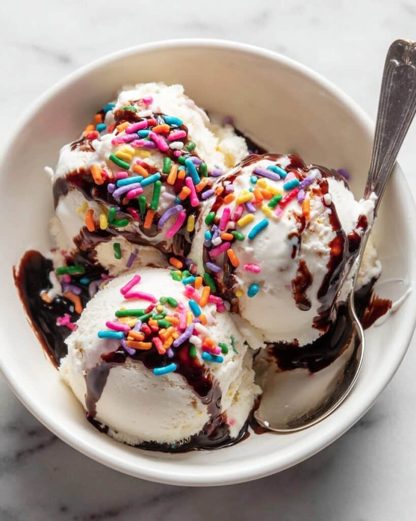 High-Protein Vanilla Ice Cream with Greek Yogurt and Whey Protein Recipe