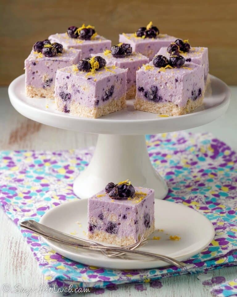 Sugar-Free Low Carb Blueberry Cream Pie Recipe