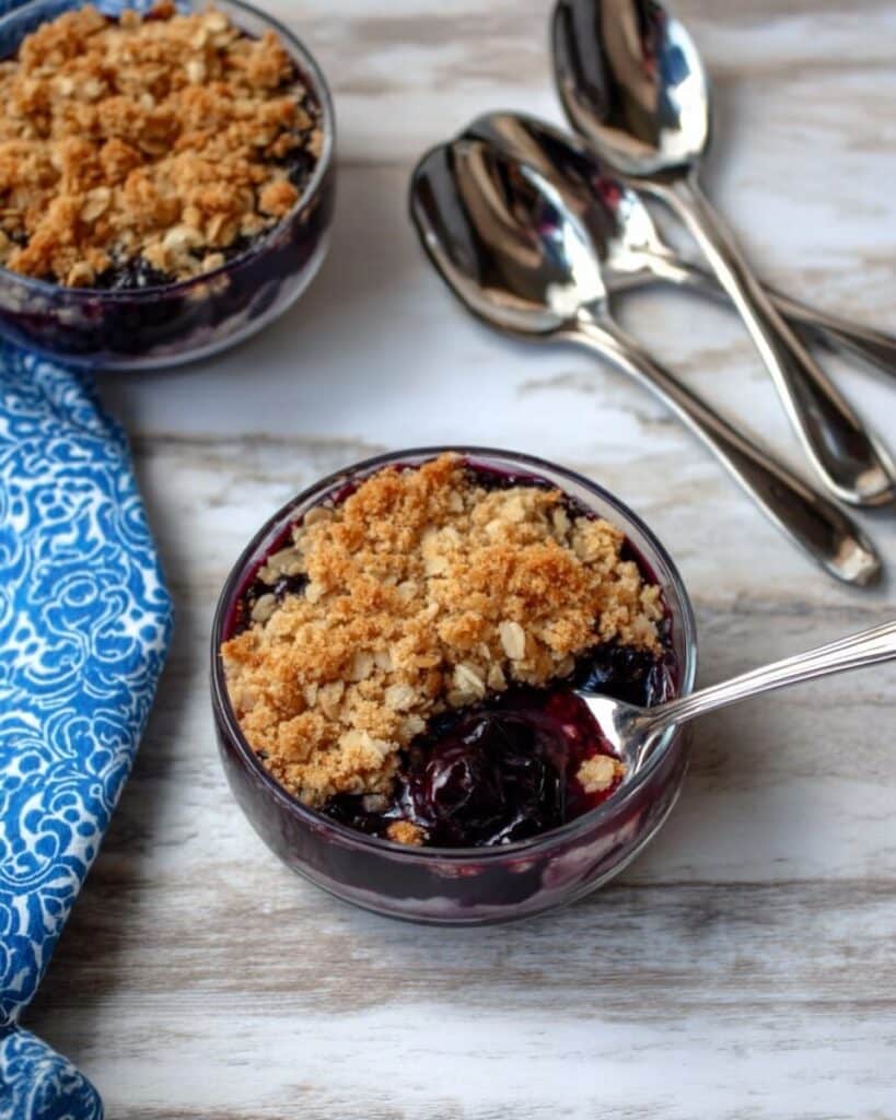 Air Fryer Blueberry Crisp Recipe