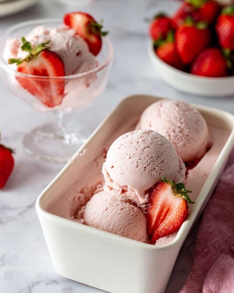 Homemade Roasted Strawberry Ice Cream Recipe