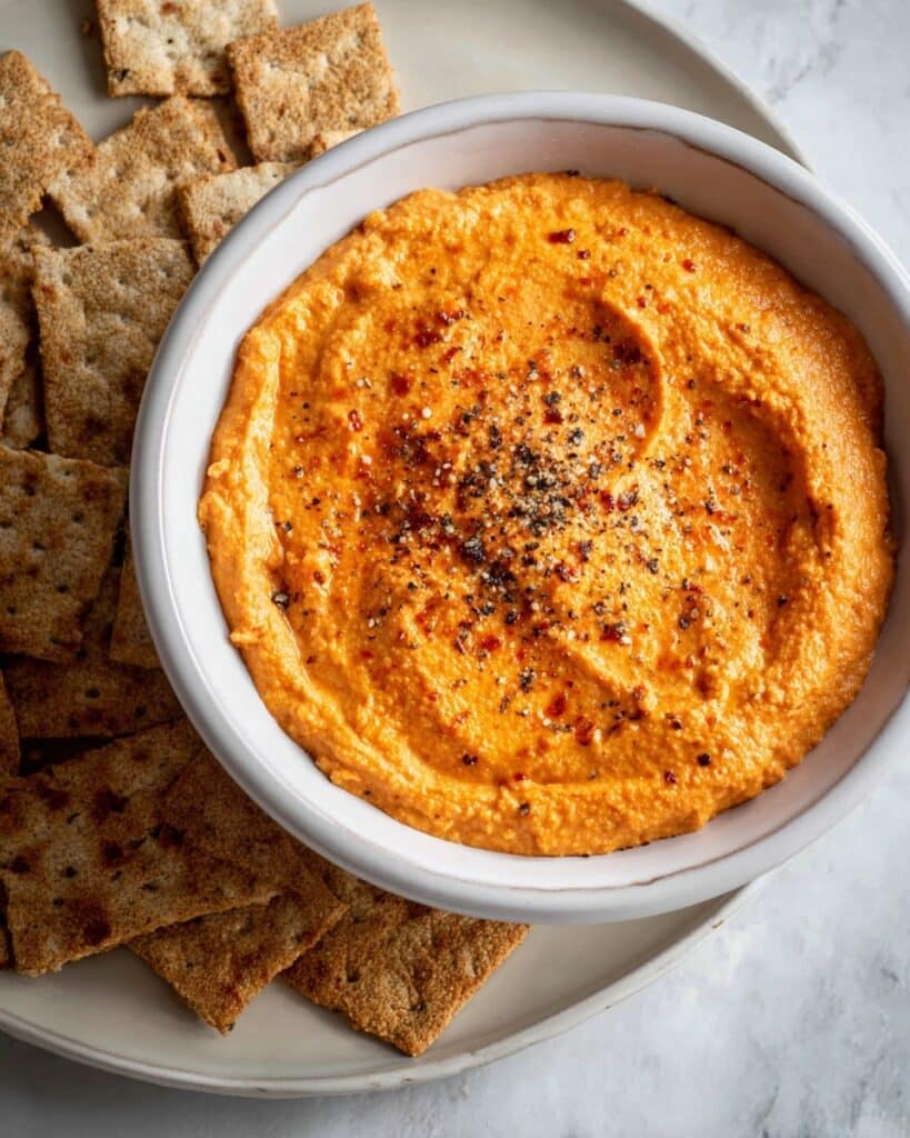 Roasted Red Pepper and Feta Dip Recipe