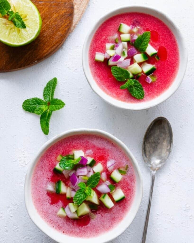 Refreshing Watermelon Gazpacho Recipe