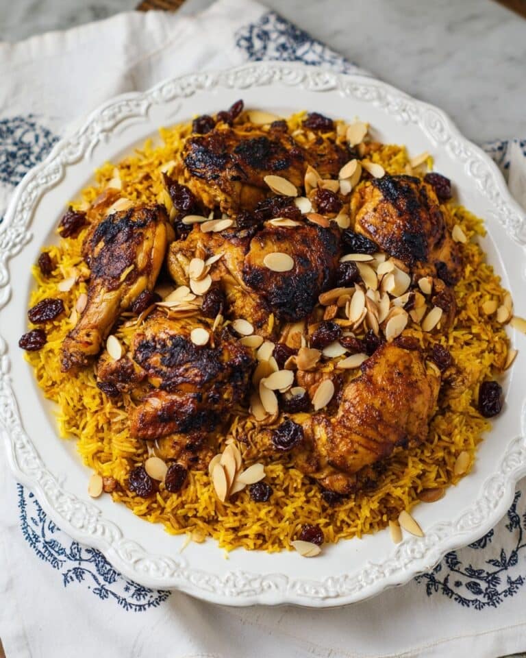 Kabsa Chicken with Spiced Rice and Fresh Tomato Sauce (Saudi Recipe) Recipe