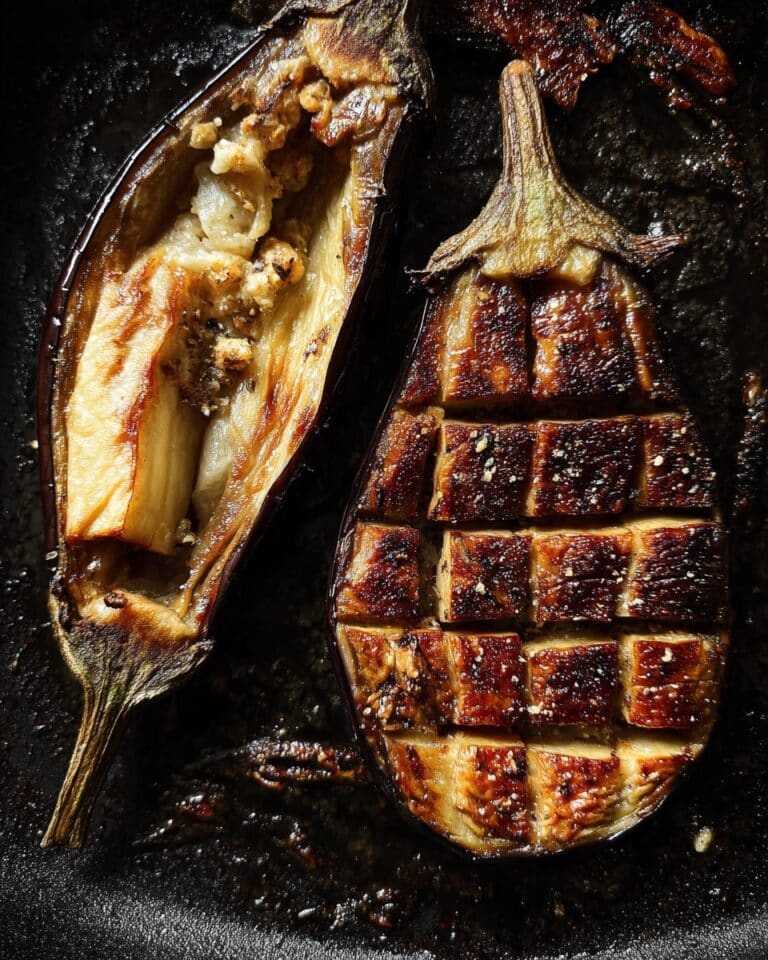 Garlic Roasted Eggplant Recipe