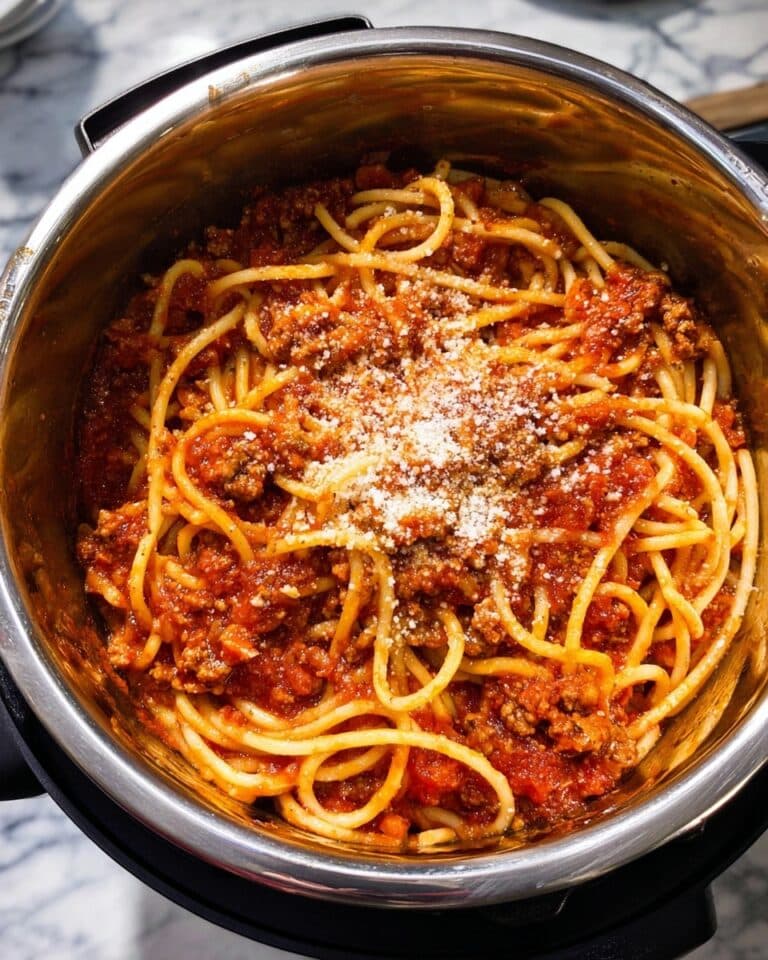 Instant Pot Spaghetti and Meat Sauce Recipe