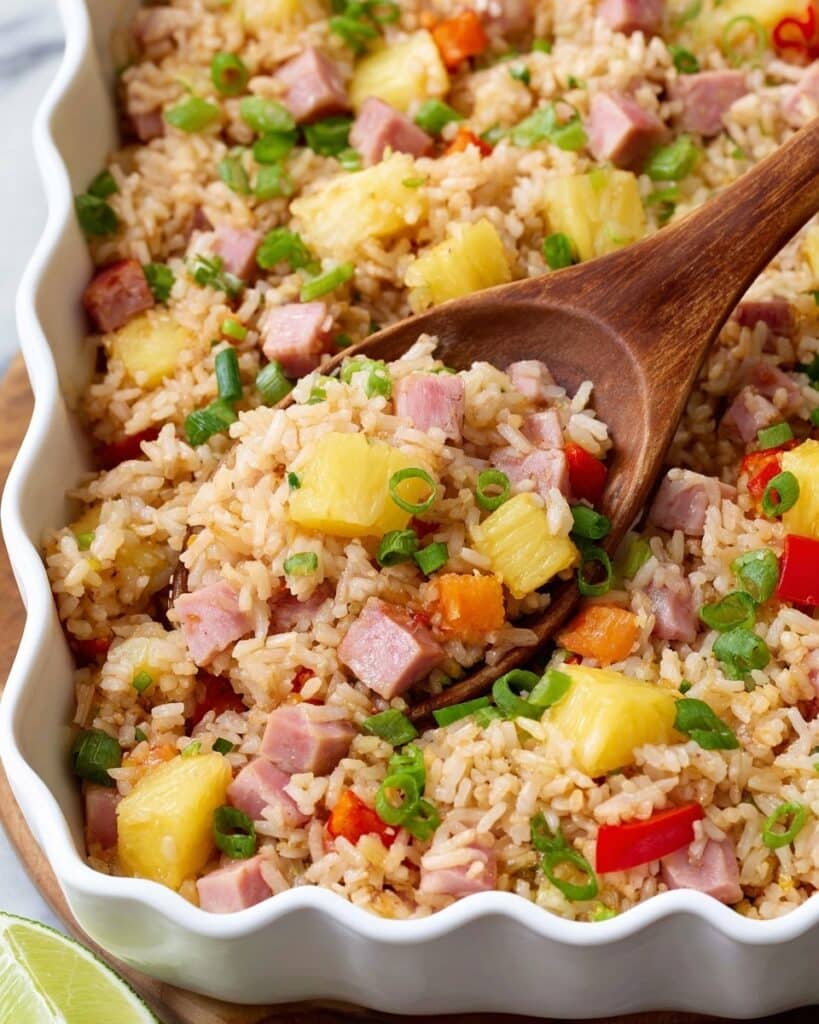 Ham and Pineapple Rice Casserole Recipe