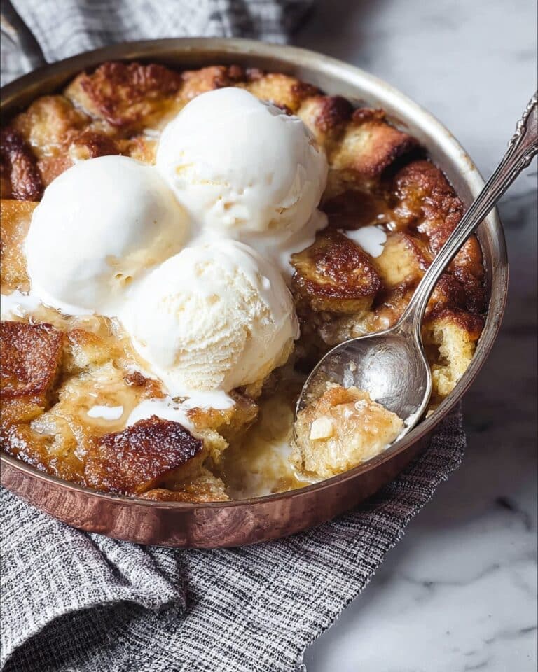 Bananas Foster Bread Pudding with Rum Caramel Sauce Recipe