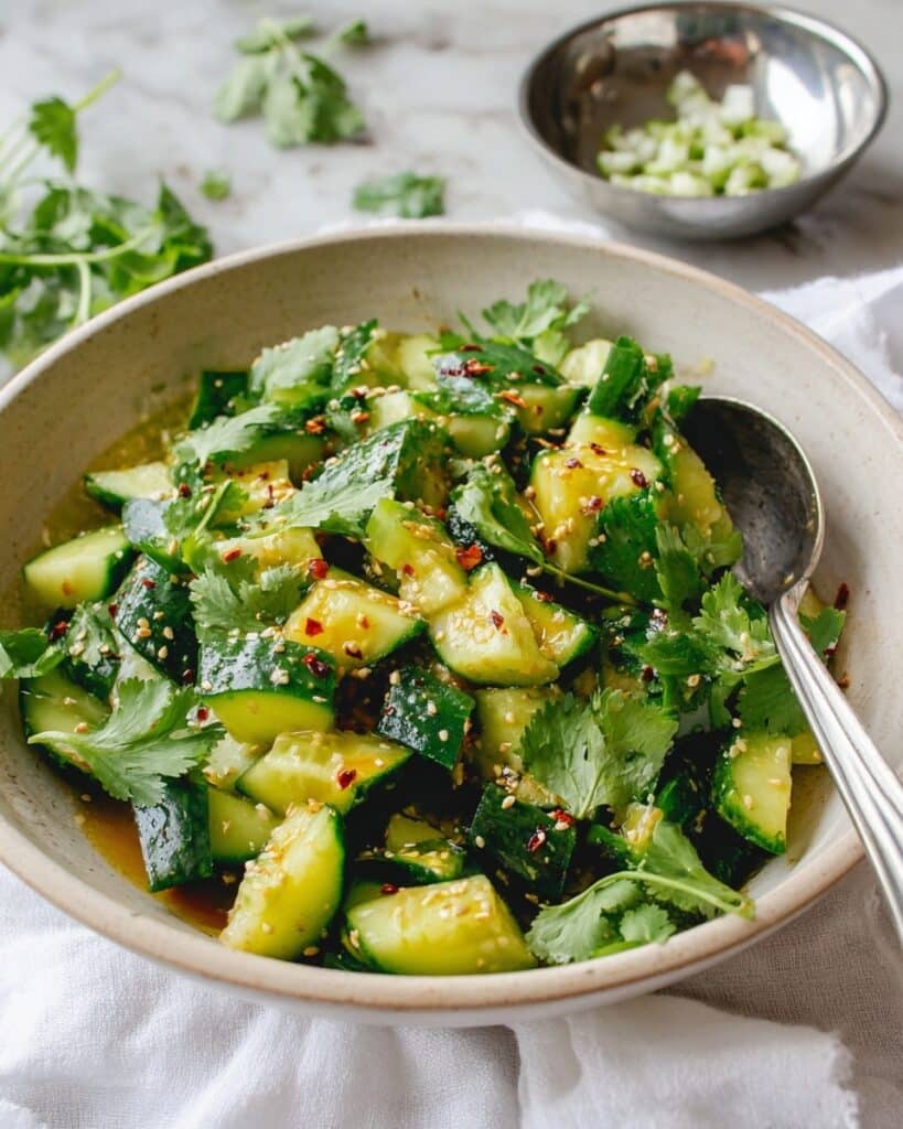 Smashed Asian Cucumber Salad Recipe