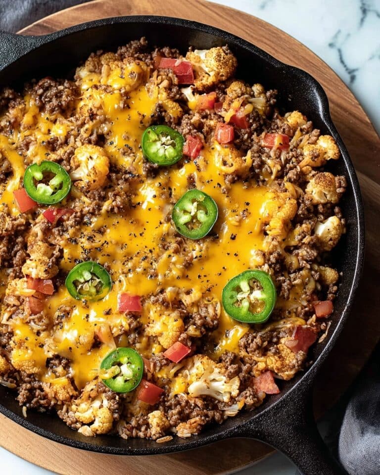 Vegan Beef and Cauliflower Skillet Recipe