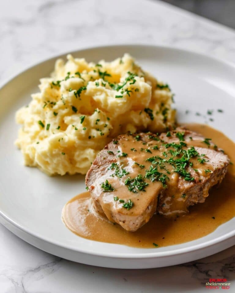 Rahmschnitzel – German Pork Cutlet with Mushroom Cream Sauce Recipe