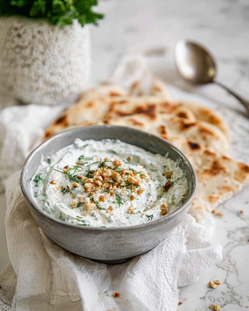 Persian Yogurt Spinach Dip (Borani Esfenaj) Recipe