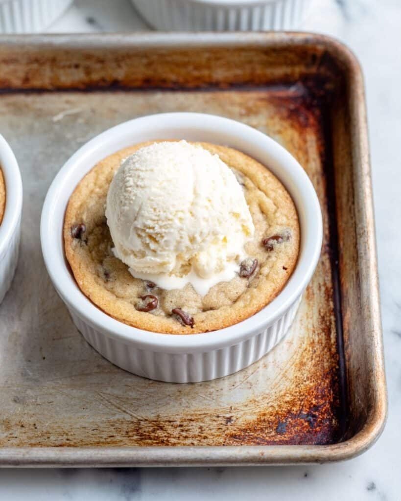 Mini Chocolate Chip Cookie Sundae Recipe