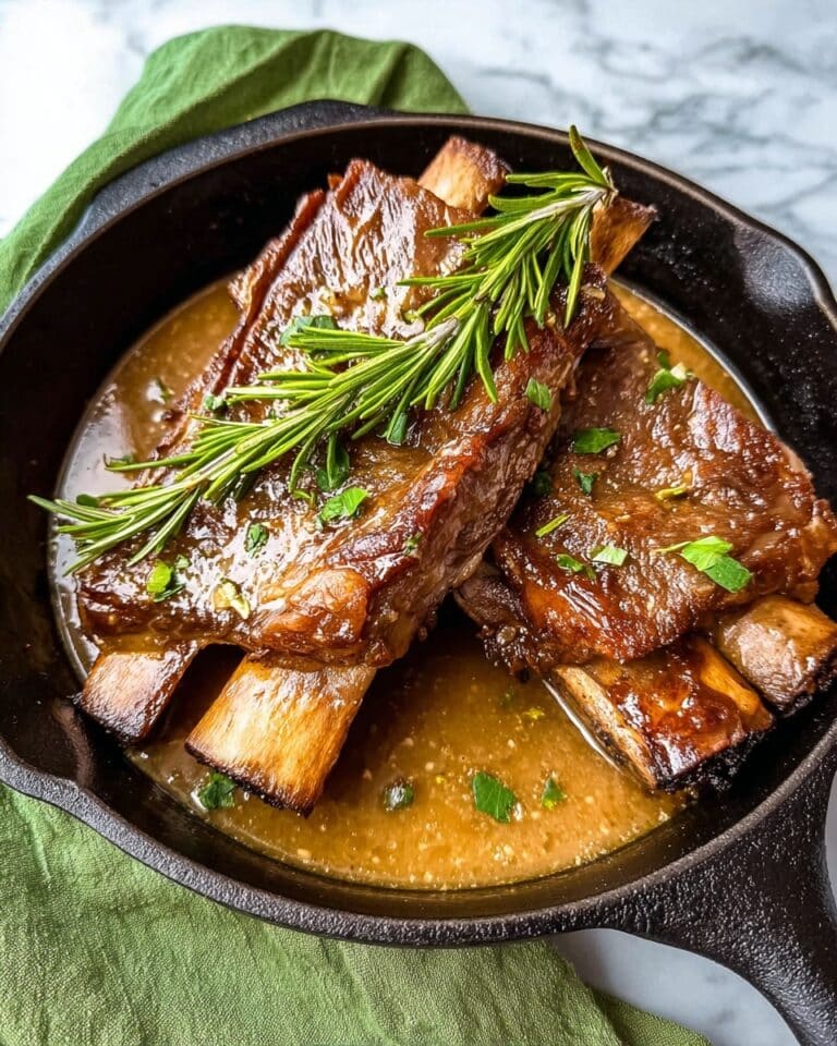 Garlic Braised Short Ribs in an Instant Dutch Oven Recipe