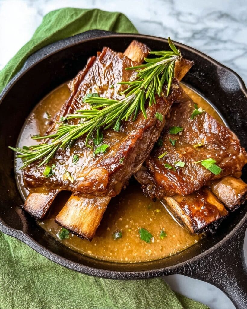 Garlic Braised Short Ribs in an Instant Dutch Oven Recipe