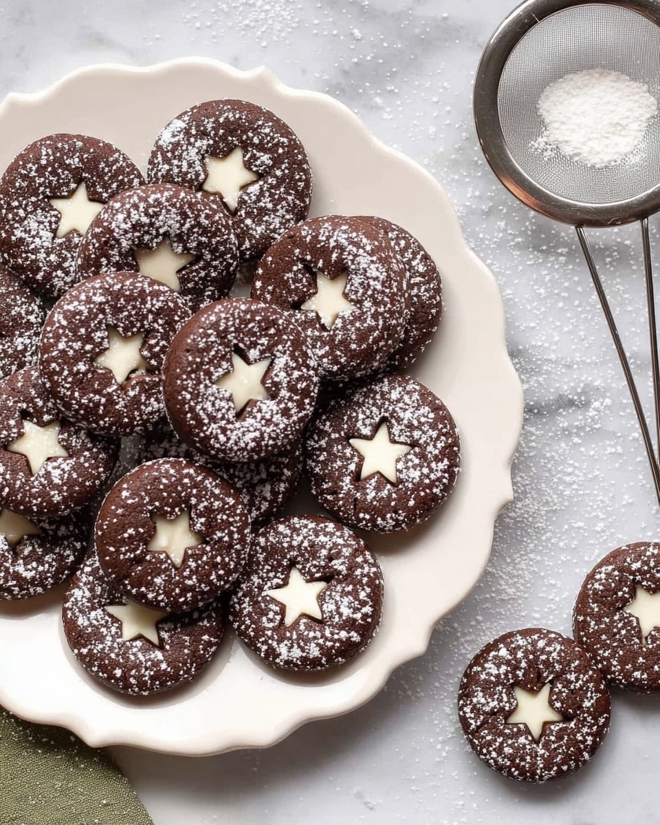 Chocolate Linzer Cookies Recipe | Savory Mom Kitchen