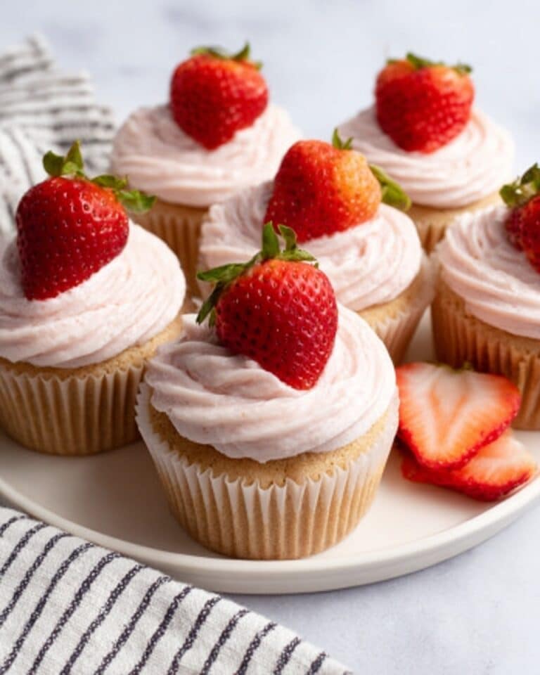 Strawberry Filled Cupcakes With Easy Strawberry Compote Recipe