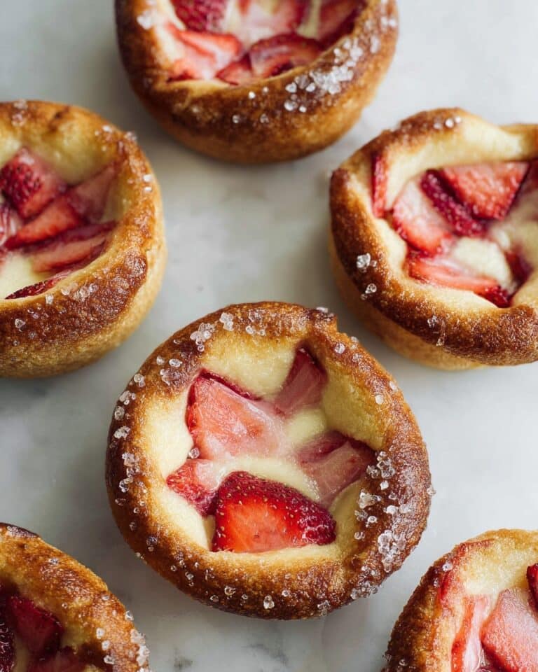 Strawberry Rhubarb Brioche Rolls with Almond Cream Recipe