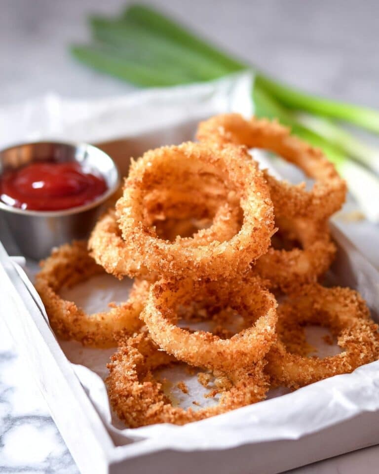 Crispy Air Fried Onion Rings Recipe