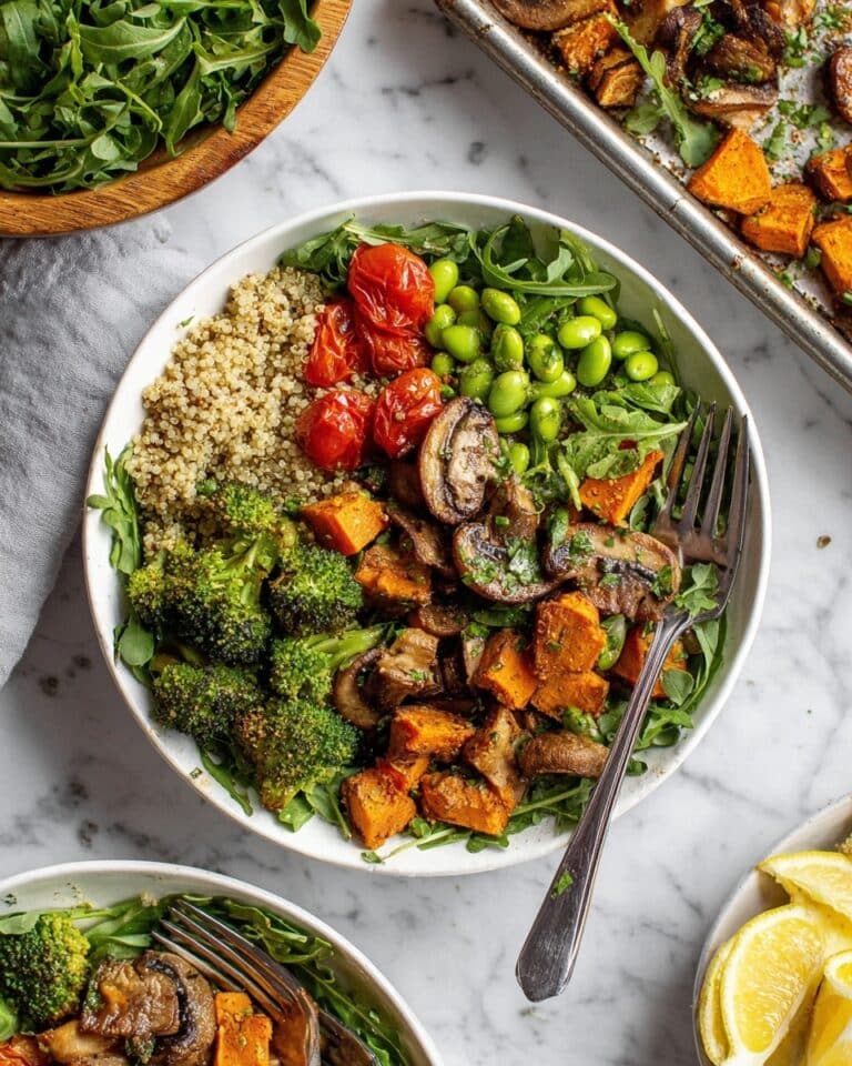 Vegan Quinoa Bowl with Roasted Vegetables Recipe