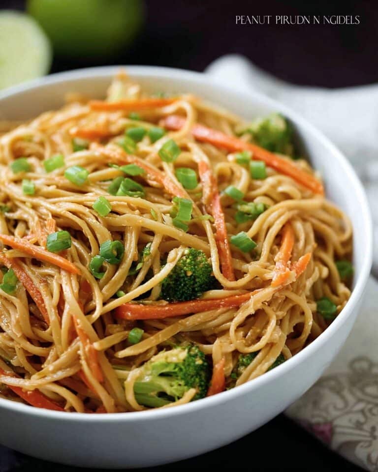 Peanut Ginger Noodles Recipe