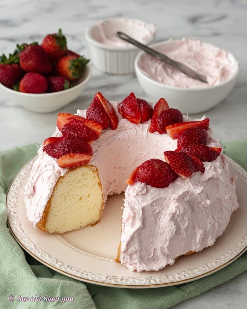 Light Sugar-Free Low Carb Keto Angel Food Cake Recipe