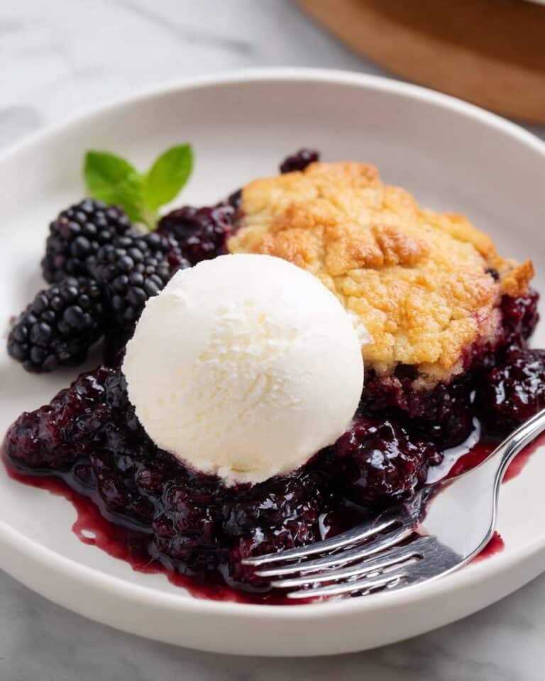 Biscuit-Topped Blackberry Cobbler Recipe