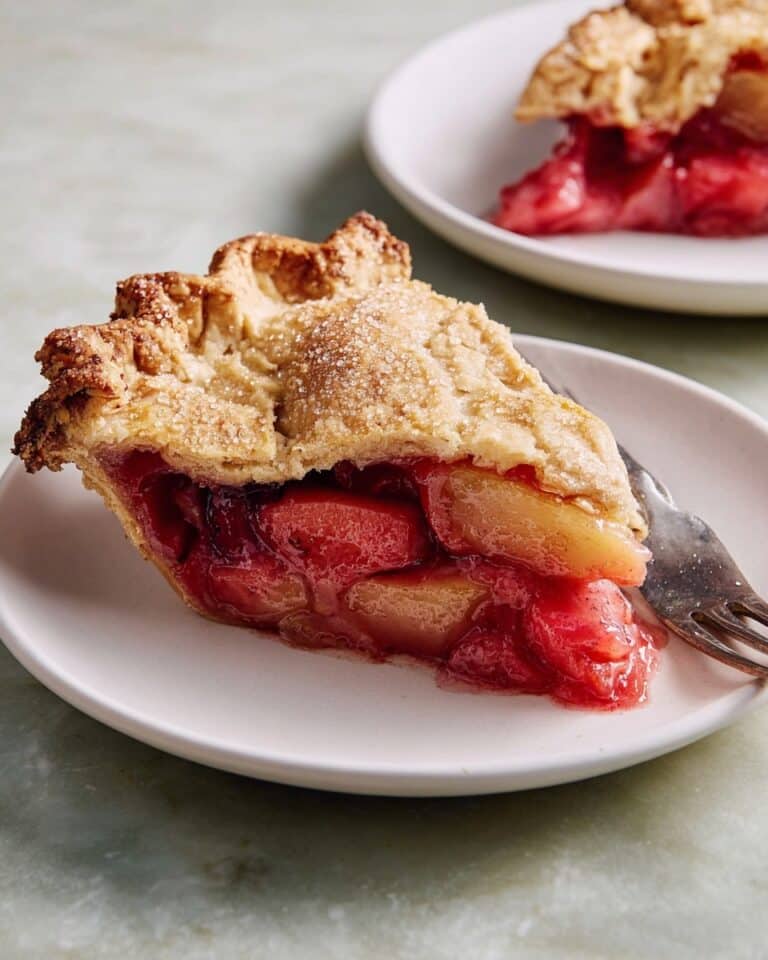 Rhubarb and Roasted Strawberry Pie Recipe