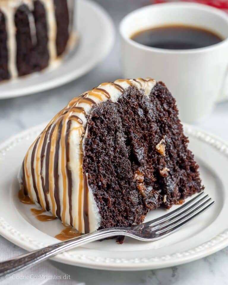 Salted Caramel Mocha Bundt Cake Recipe