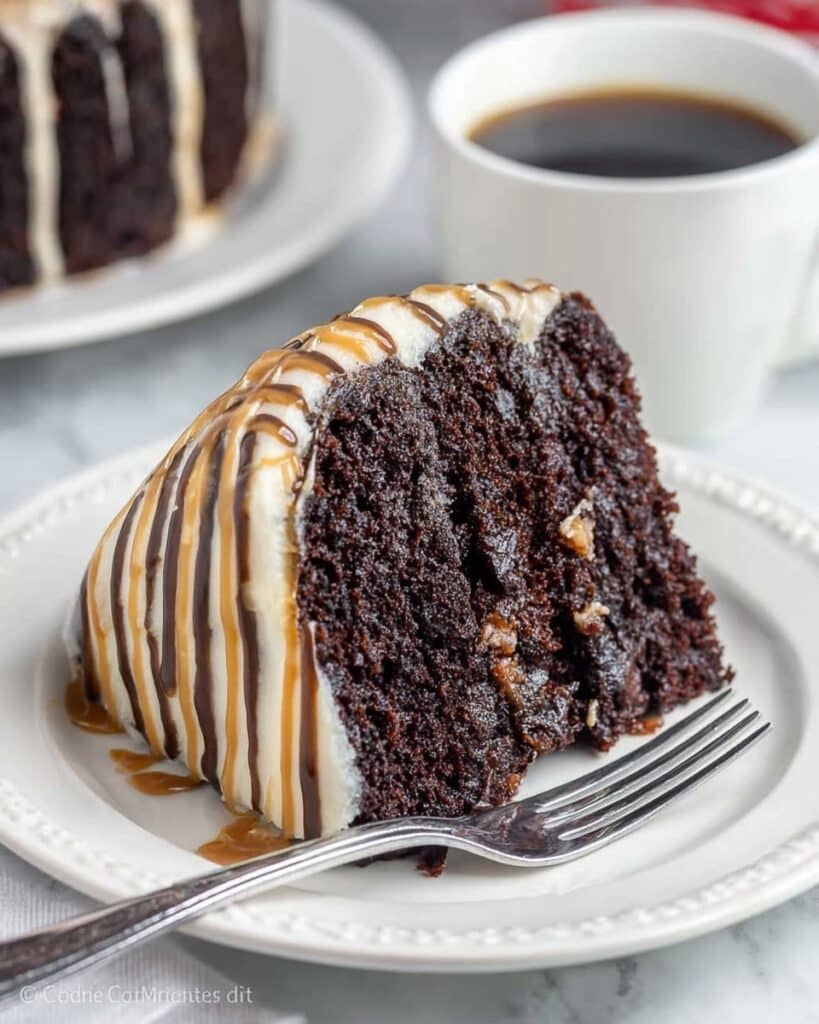 Salted Caramel Mocha Bundt Cake Recipe
