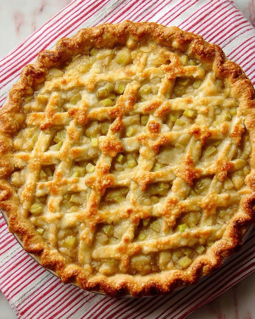 Rhubarb Custard Pie Recipe