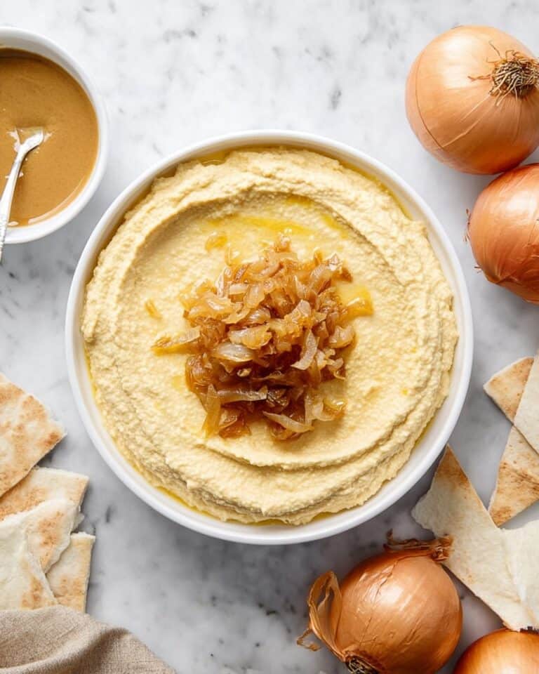Caramelized Onion Hummus Recipe