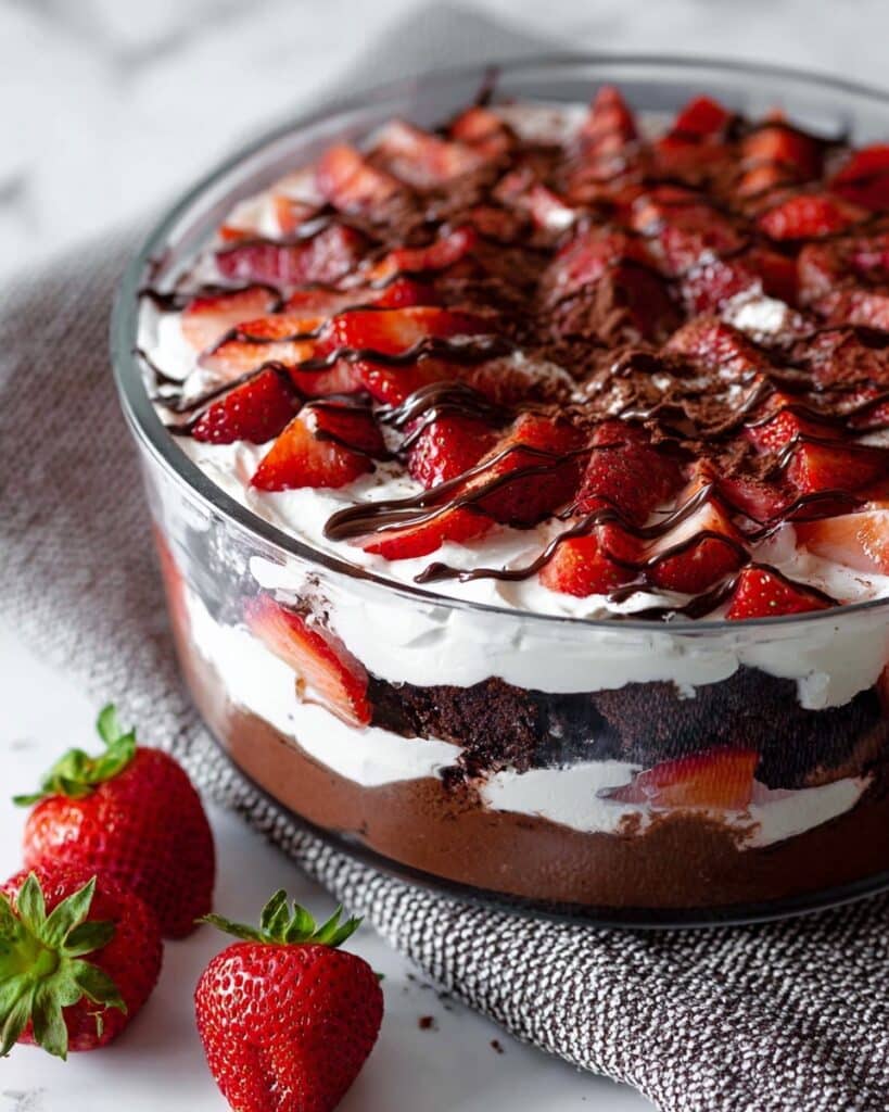 Chocolate Strawberry Red Velvet Trifle Recipe