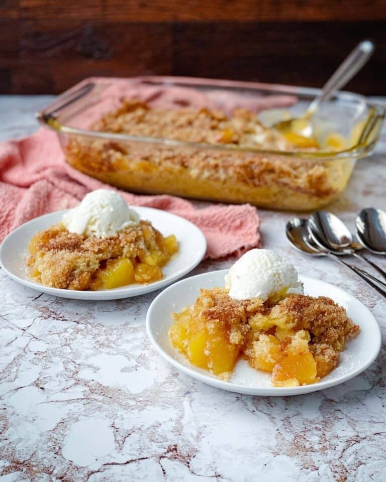 Gooey Butter Peach Cobbler Recipe