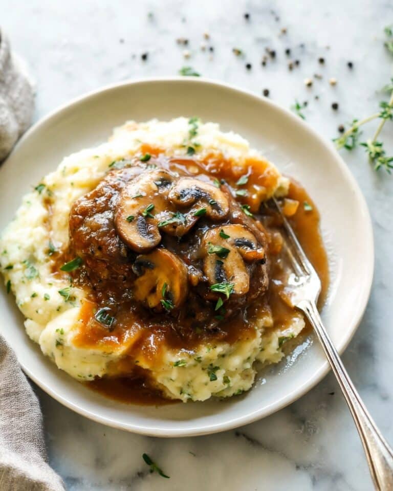 Instant Pot Salisbury Steak with Easy Mushroom Gravy Recipe