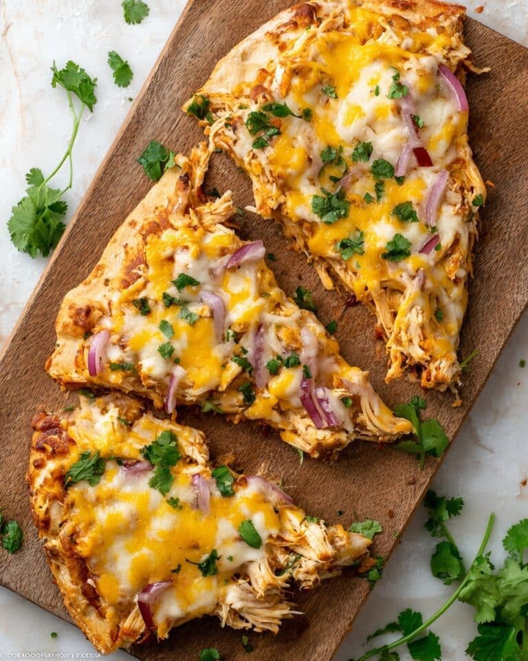 BBQ Chicken Flatbread Pizzas Recipe