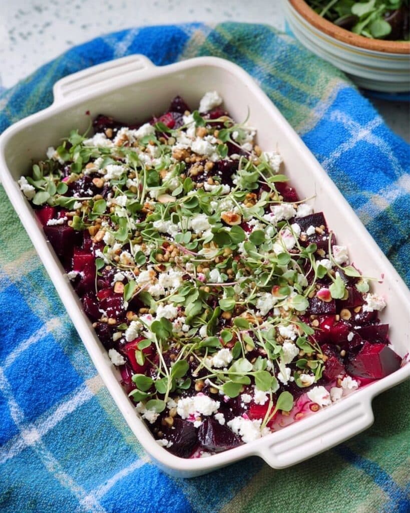 Roasted Beets and Radish Salad with Freekeh, Pickled Onion, and Blackberries Recipe