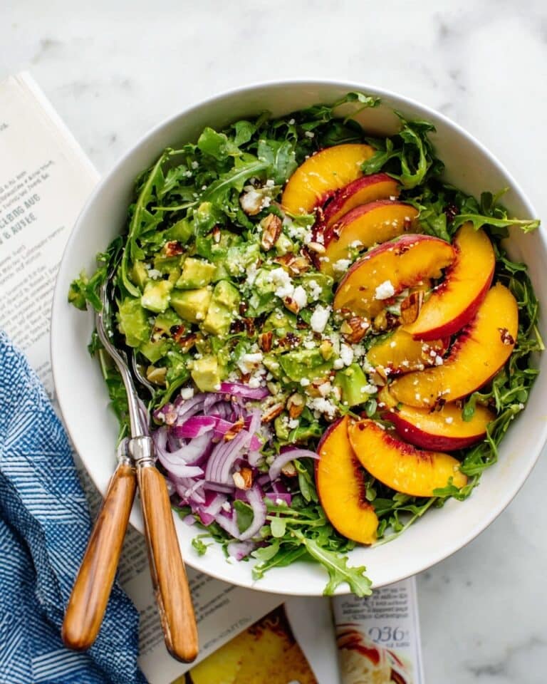 Erin’s Peach & Avocado Green Salad Recipe