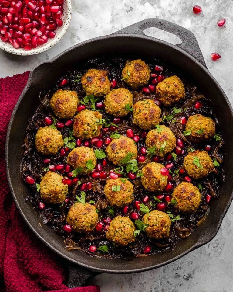 Eggplant Meatballs with Pomegranate Sauce Recipe
