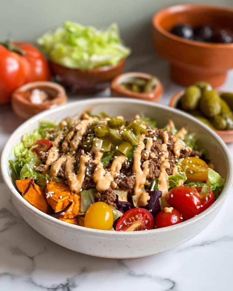 Easy Cheeseburger Sweet Potato Bowls Recipe