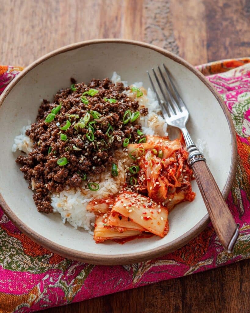 Ground Beef Bulgogi (Easy Korean Beef Bowl) Recipe