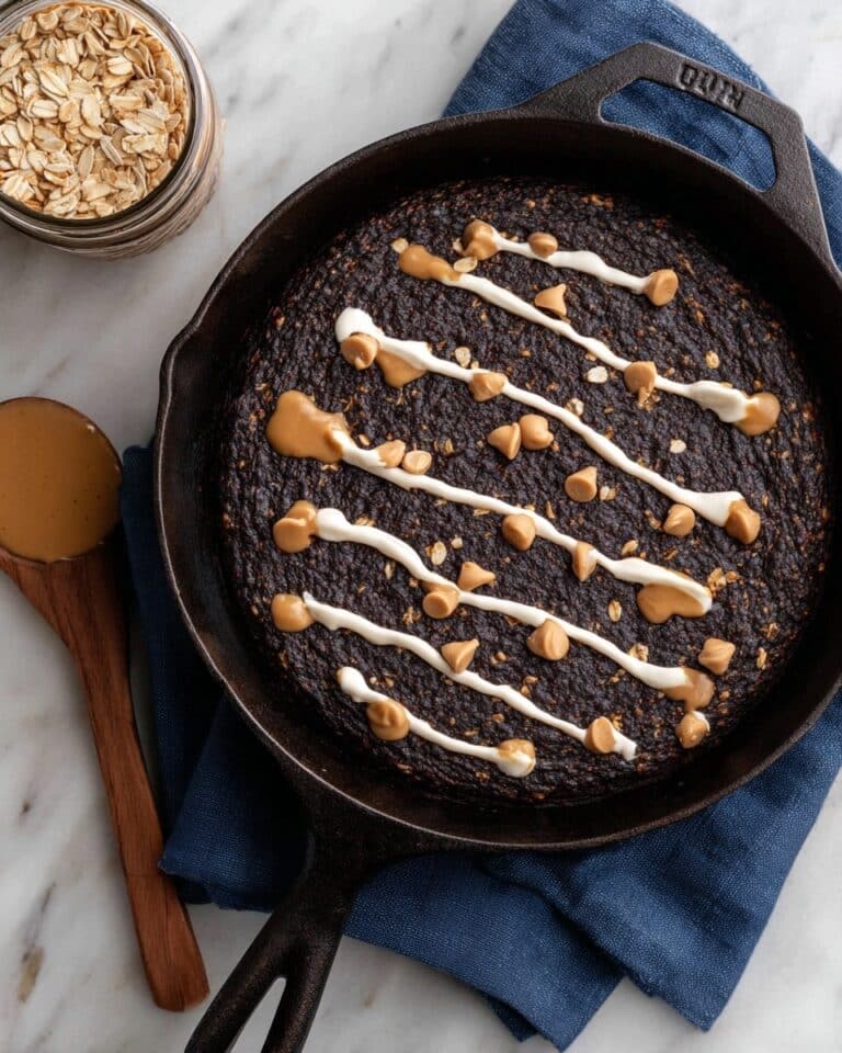 Delicious Chocolate Protein Oatmeal Skillet Recipe