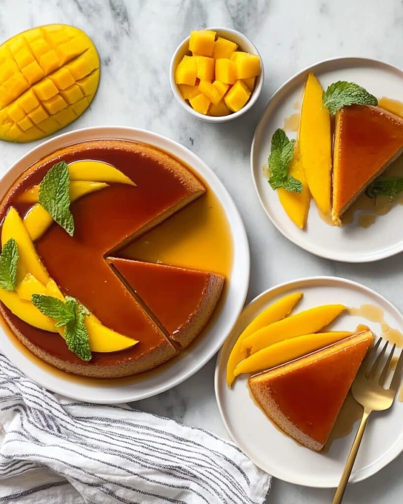 Bright and Fruity Mango Flan Recipe