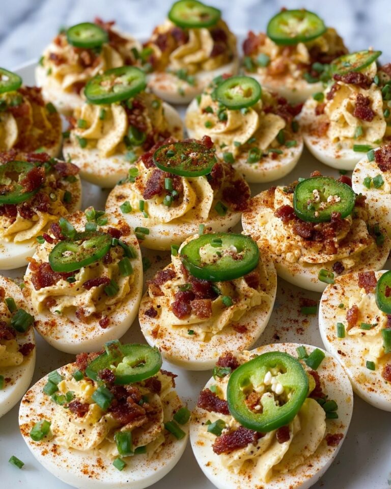 Smoked Jalapeno Popper Deviled Eggs Recipe