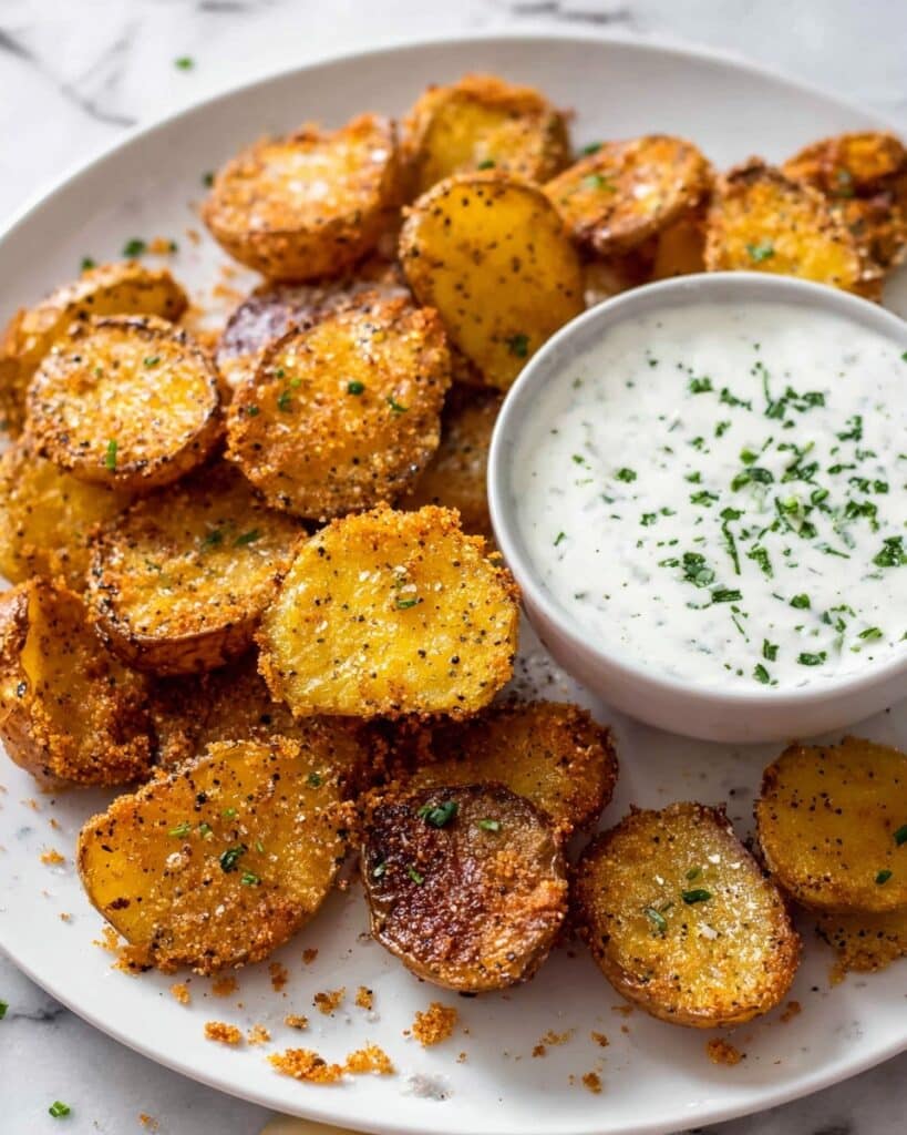 Crispy Roasted Parmesan Potatoes Recipe