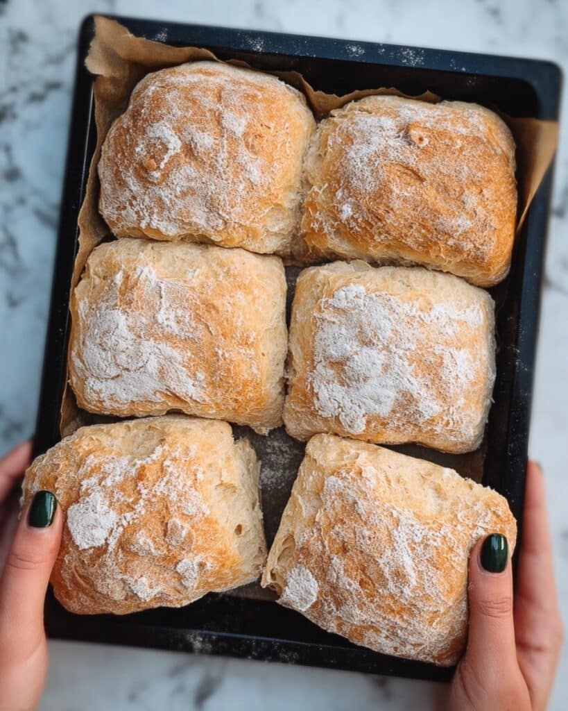 5-Ingredient Crusty No-Knead Panini Bread Recipe