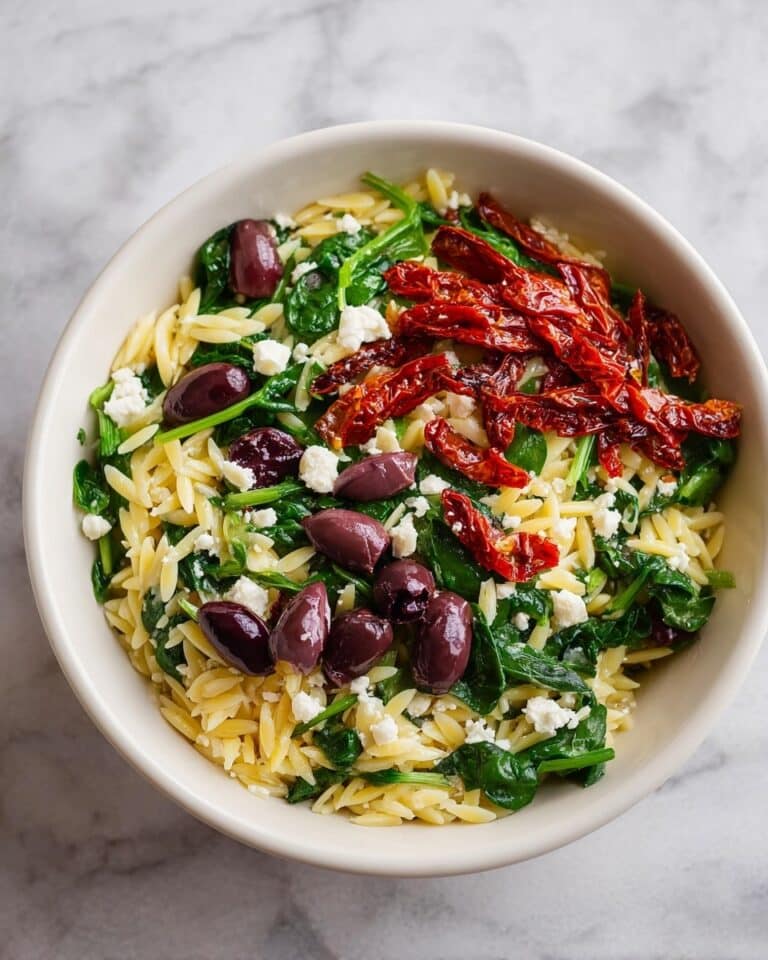 Spinach Orzo Salad Recipe