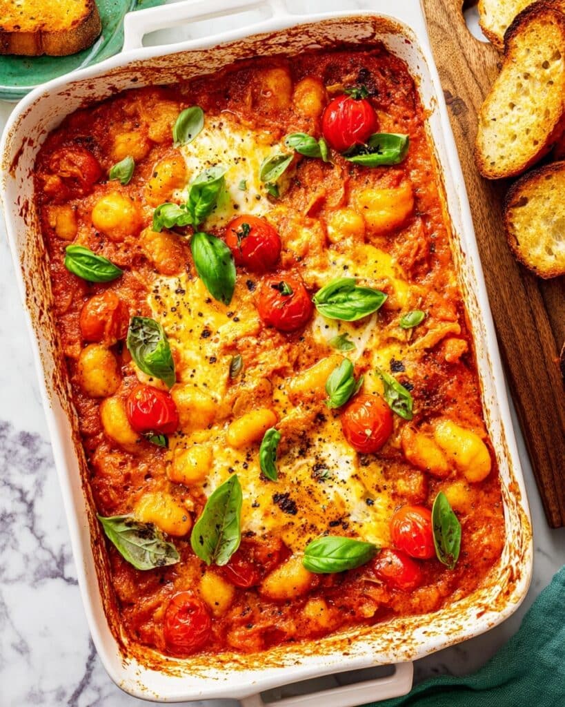 Boursin Gnocchi Casserole (Dump & Bake) Recipe